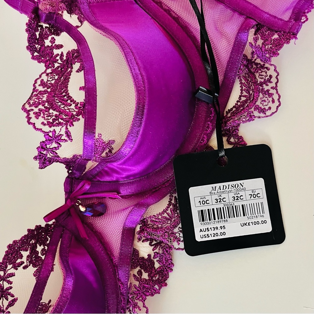 HONEY BIRDETTE Madison amethyst purple 32B bra - Picture 6 of 6